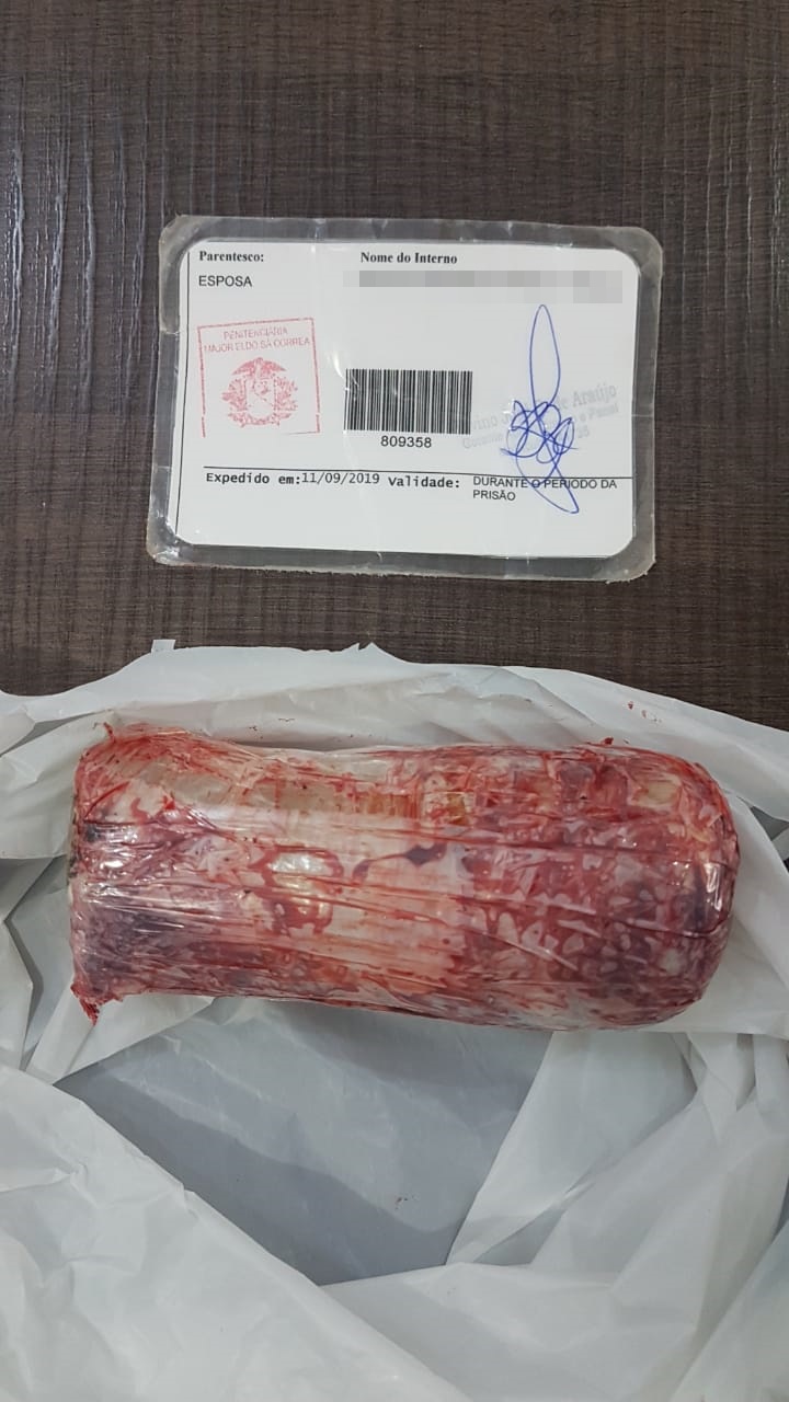 Material que a suspeita colocar para dentro da penitenci&aacute;ria. (Foto: divulga&ccedil;&atilde;o) 