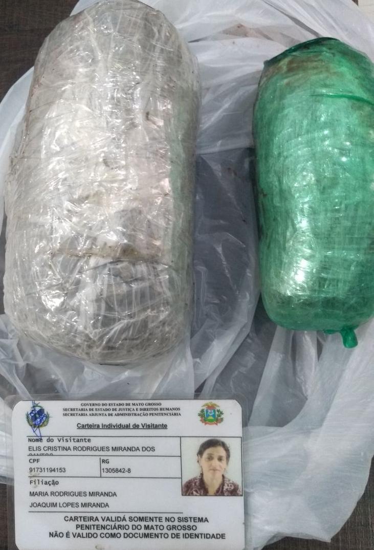 Ficha de uma das mulheres detida por entrar com droga na Mata Grande. Foto: GazetaMT