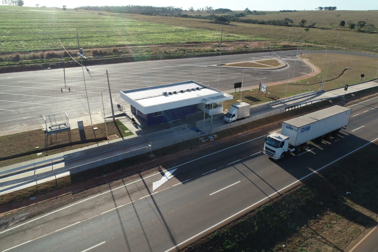 Posto de pesagem de cargas foi constru&iacute;do no km 108, em Rondon&oacute;polis (MT). (Foto: divulga&ccedil;&atilde;o) 