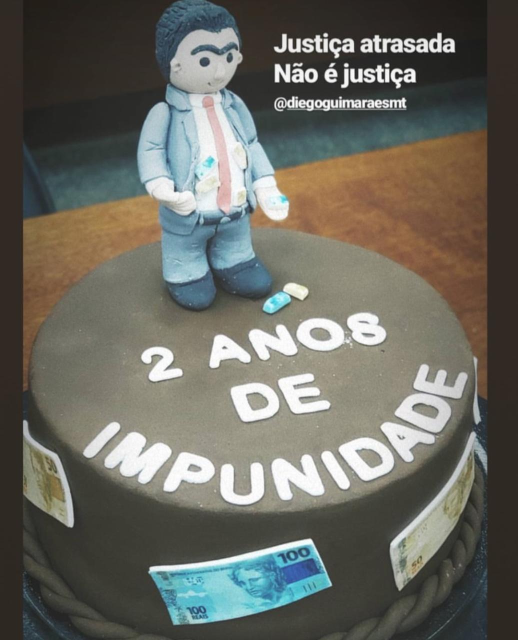 Diego Guimar&atilde;es realizou o anivers&aacute;rio de dois anos da impunidade no caso do esc&acirc;ndalo do Palet&oacute;. Foto: Reprodu&ccedil;&atilde;o. 