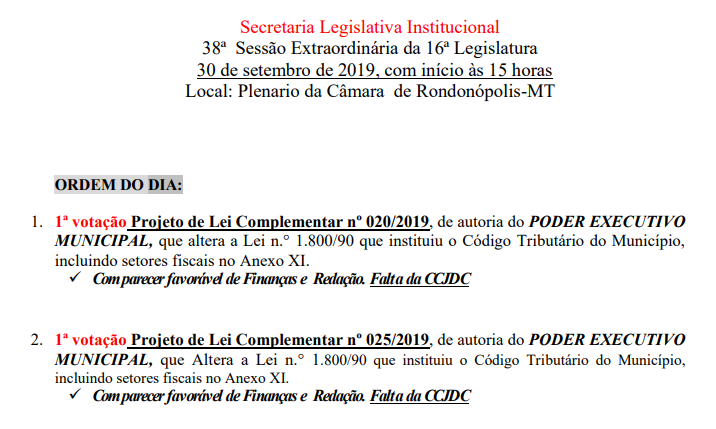 O projeto 20/2019 estava na pauta da Sess&atilde;o Extraordin&aacute;ria convocada para vot&aacute;-lo, mas a press&atilde;o popular fez com que os vereadores o retirassem da pauta 
