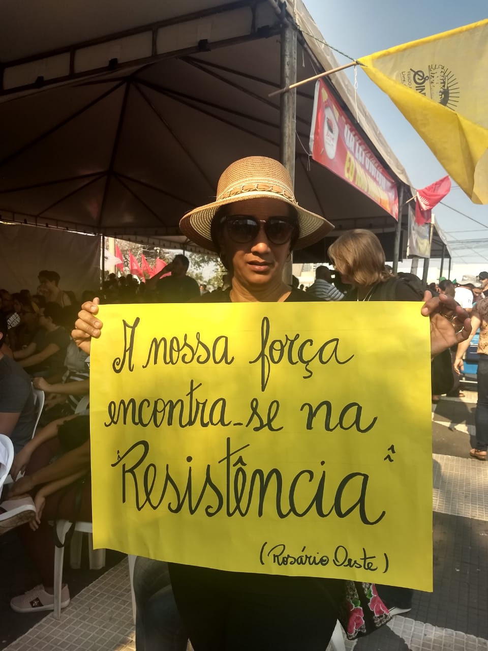 Professora Edna Aparecida Alves, de Ros&aacute;rio Oeste. Foto Sabryna Carvalho Gazeta MT