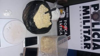 Força Tática apreende grande quantidade de pasta base de cocaína