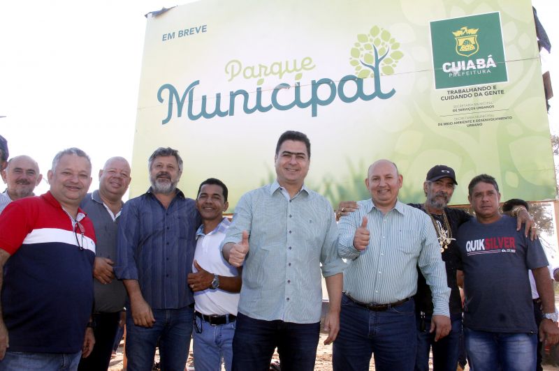 Prefeito lança parque de 10 hectares na região do Coxipó em Cuiabá