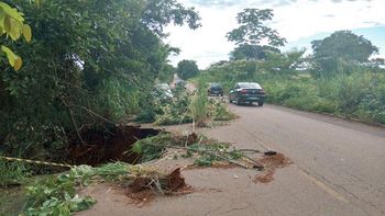 Estado recupera trecho de estadual danificado pela chuva