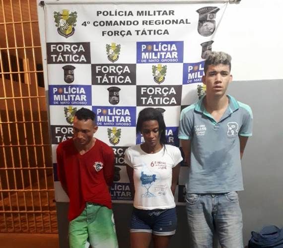 PM prende suspeitos de furto de baterias em Rondonópolis