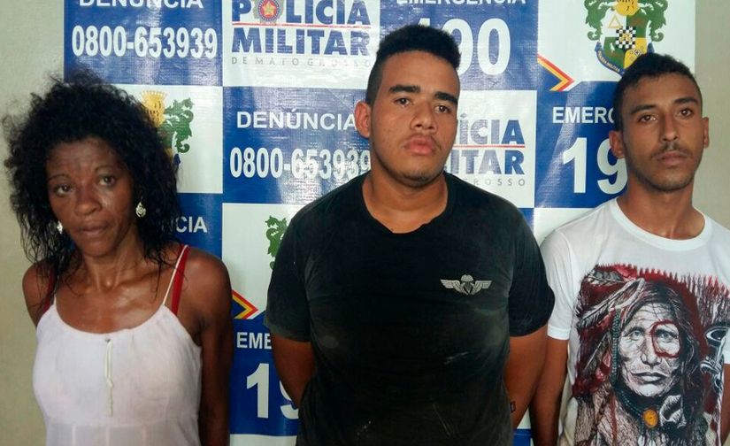 Polícia militar prende trio suspeito de furtar residência de PM