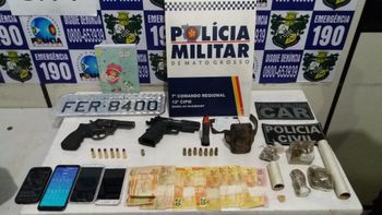 Membros de facção envolvidos com tráfico e roubo de veículos são presos em MT