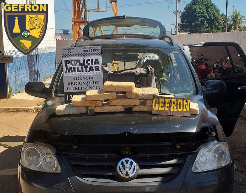 Gefron prende homem com 10 quilos de pasta base de cocaína em MT