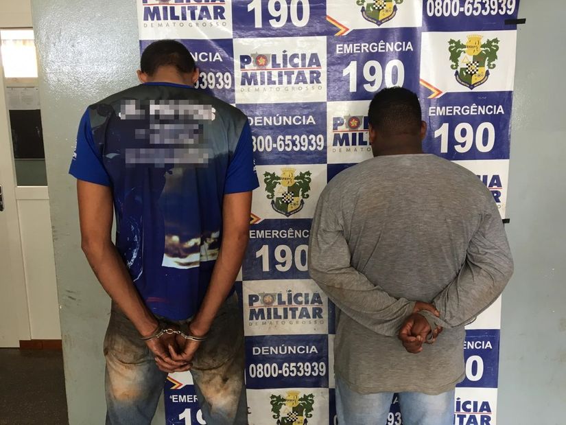 Suspeitos são presos pela PM com revólveres após roubo em Rondonópolis