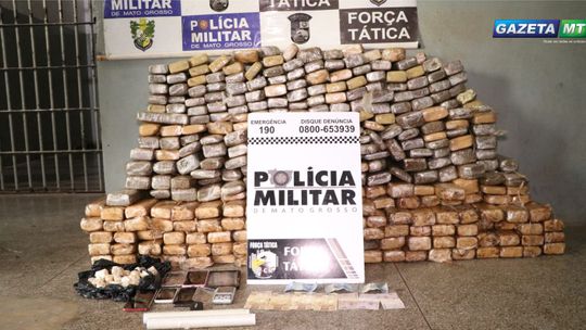 Mulheres são flagradas pela Força Tática com 283 kg de maconha em Rondonópolis