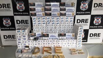 Centenas de munições, medicamentos abortivos e cigarros são apreendidos pela Polícia Civil
