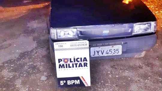 PM localiza veículo produto de furto no Parque Universitário