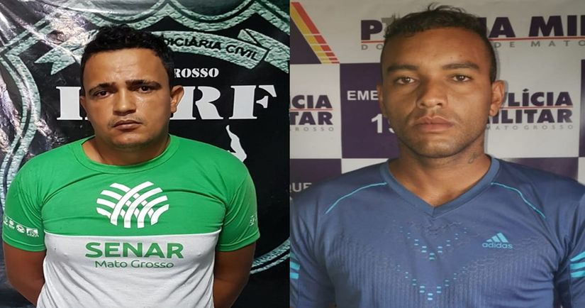PJC e PM de Poxoréu  em ação conjunta com a Derf de Rondonópolis prendem dois por mandado de prisão