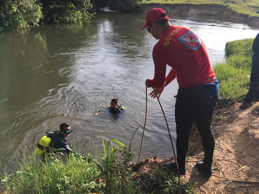 Bombeiros encontram corpo de adolescente que desapareceu em rio de MT