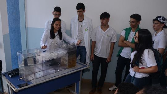 Estudantes visitam Estação de Tratamento de Água do Sanear