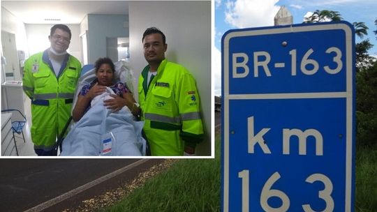 Mulher finaliza parto em base da Rota do Oeste na BR-163