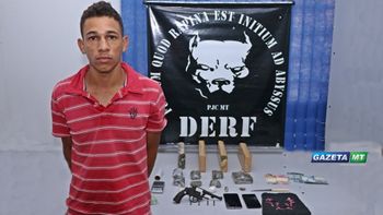 Após anúncios de venda de entorpecentes, Derf prende jovem por tráfico e apreende menor 