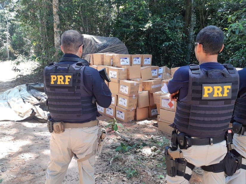 Armas e insumos agrícolas são agrícolas são aprendidos pela PRF