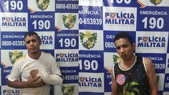 Suspeitos de assalto são presos pela PM logo após crime em Rondonópolis