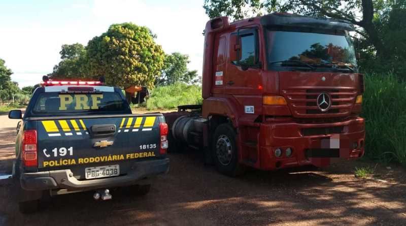 Suspeito de roubo de carga é preso pela PRF e cavalo trator recuperado