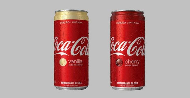 Coca-Cola lança versões de cereja e baunilha no Brasil