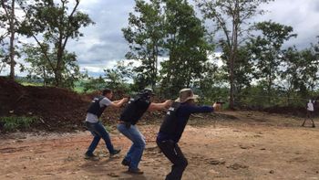 Policiais de Alto Taquari passam por treinamento ministrado pelo Garra