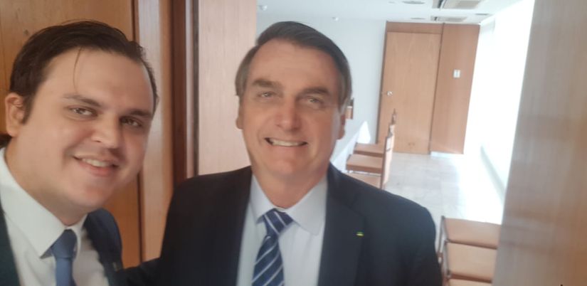 Em Brasília Thiago Silva discute situação de Jarudore com presidente Bolsonaro