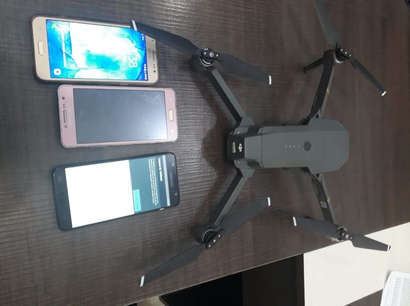 Agentes penitenciários interceptam drone que lançaria celulares na Mata Grande