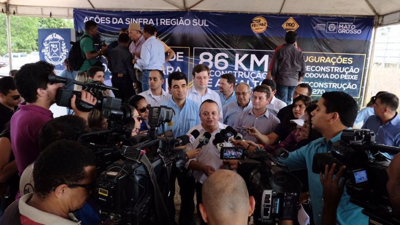 Taques inaugura reconstrução de 53 km de estradas em Rondonópolis e Juscimeira