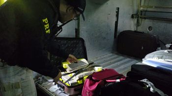 Mulher é presa com 20kg de maconha em ônibus de viagem na BR-364