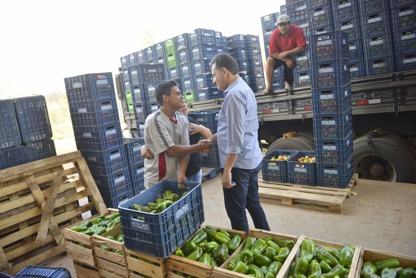 Em visita ao Ceasa/MT, Leitão reitera compromisso com a agricultura familiar 