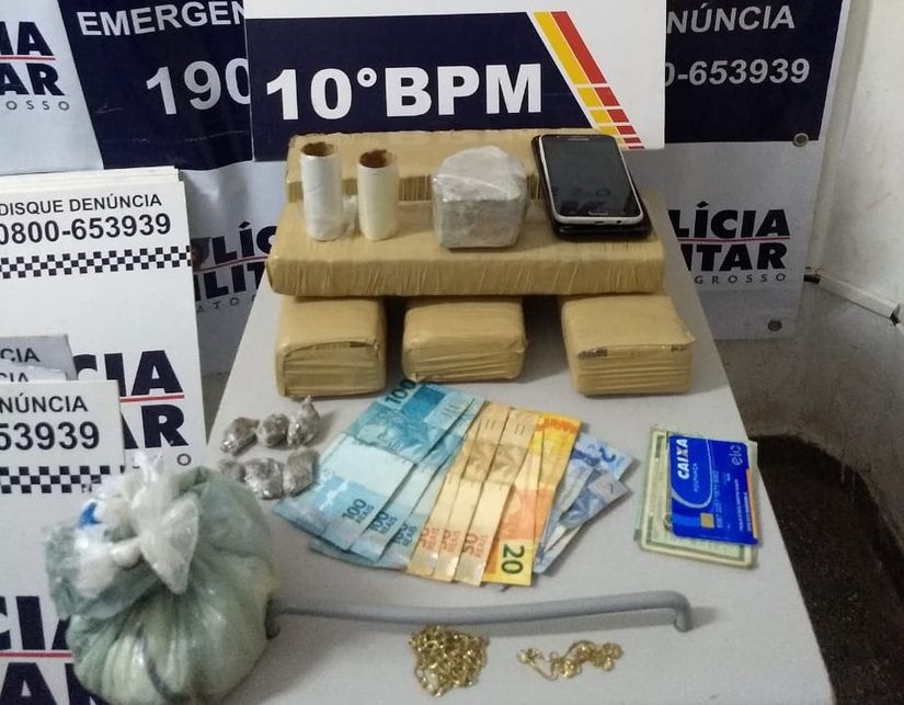 Casal é interceptado durante distribuição de drogas no Santa Izabel 