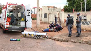 Durante roubo, assaltante é baleado e outro preso em Rondonópolis