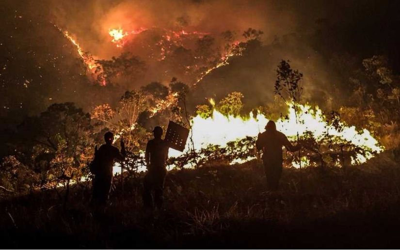 Peritos da PF atuam para investigar incêndio na Chapada dos Veadeiros