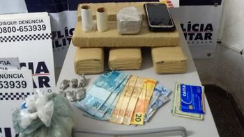 Casal é interceptado durante distribuição de drogas no Santa Izabel 