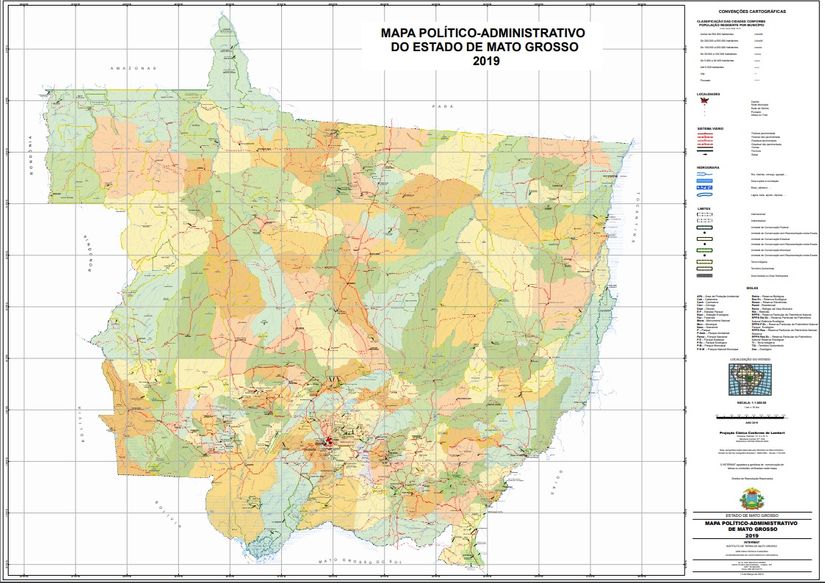 Governo lança mapa de MT atualizado