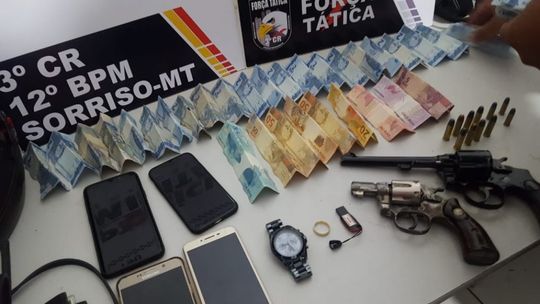Roubo a estabelecimento comercial resulta em um bandido morto e um preso em MT 