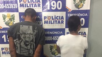 Desentendimento entre casal resulta em facadas e ambos são presos pela PM 
