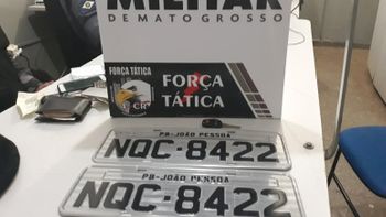 Polícia Militar prende suspeitos de clonar placas em Rondonópolis 