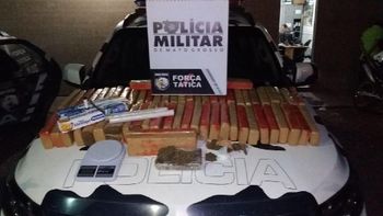 Traficantes são presos pela Força Tática com 62 tabletes de maconha