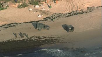 Exército reforça limpeza de praias atingidas por óleo no litoral de Pernambuco 