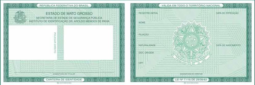 MT recebe remessa de papel moeda e emissão de RGs volta a ser feita