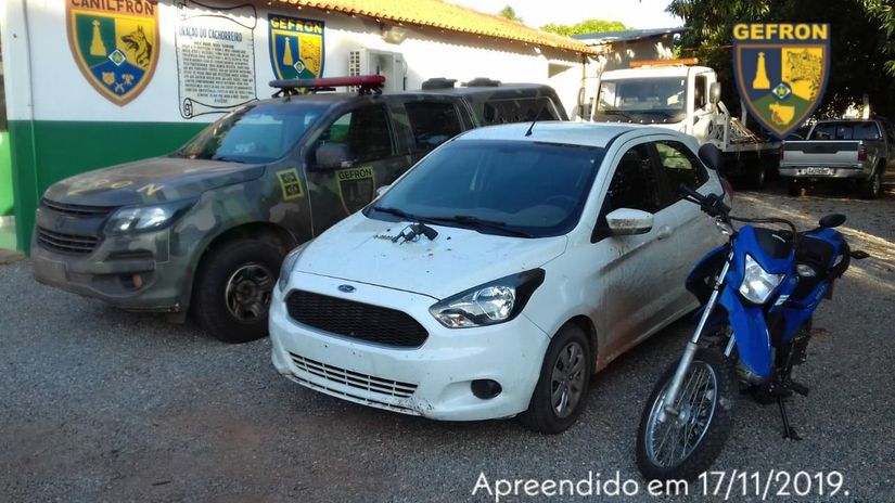 Criminoso flagrado com carro roubado troca tiros com o Gefron e morre em MT 
