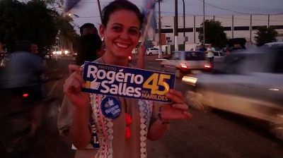 Rogério Salles segue com militância e vice na campanha pelas ruas de Rondonópolis