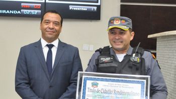 Comandante do 5º BPM recebe título de cidadão rondonopolitano