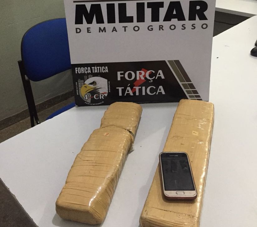 Suspeito é preso pela PM por tráfico de drogas em Rondonópolis