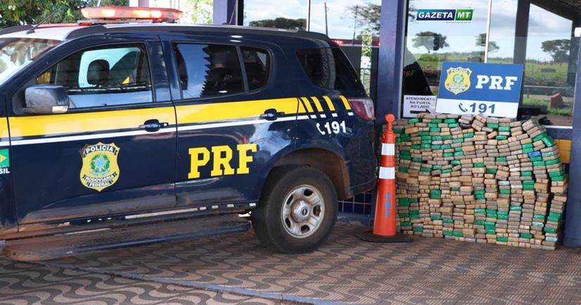 PRF apreende mais de 400 Kg de droga em BR de Mato Grosso