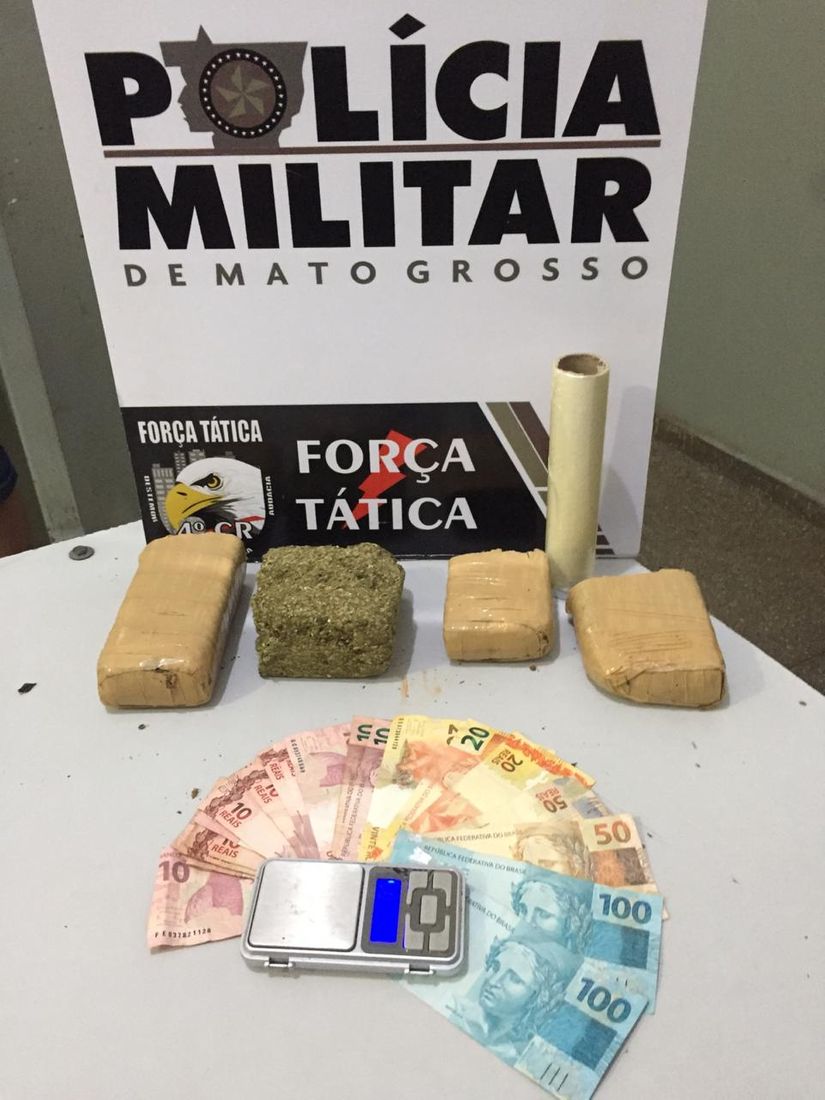 Ex-presidiário é detido novamente pela PM por tráfico de drogas