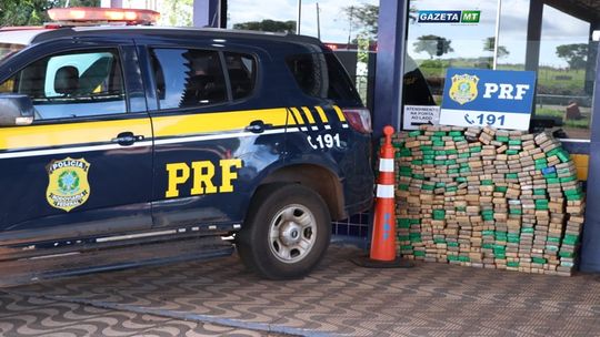 PRF apreende mais de 400 Kg de droga em BR de Mato Grosso